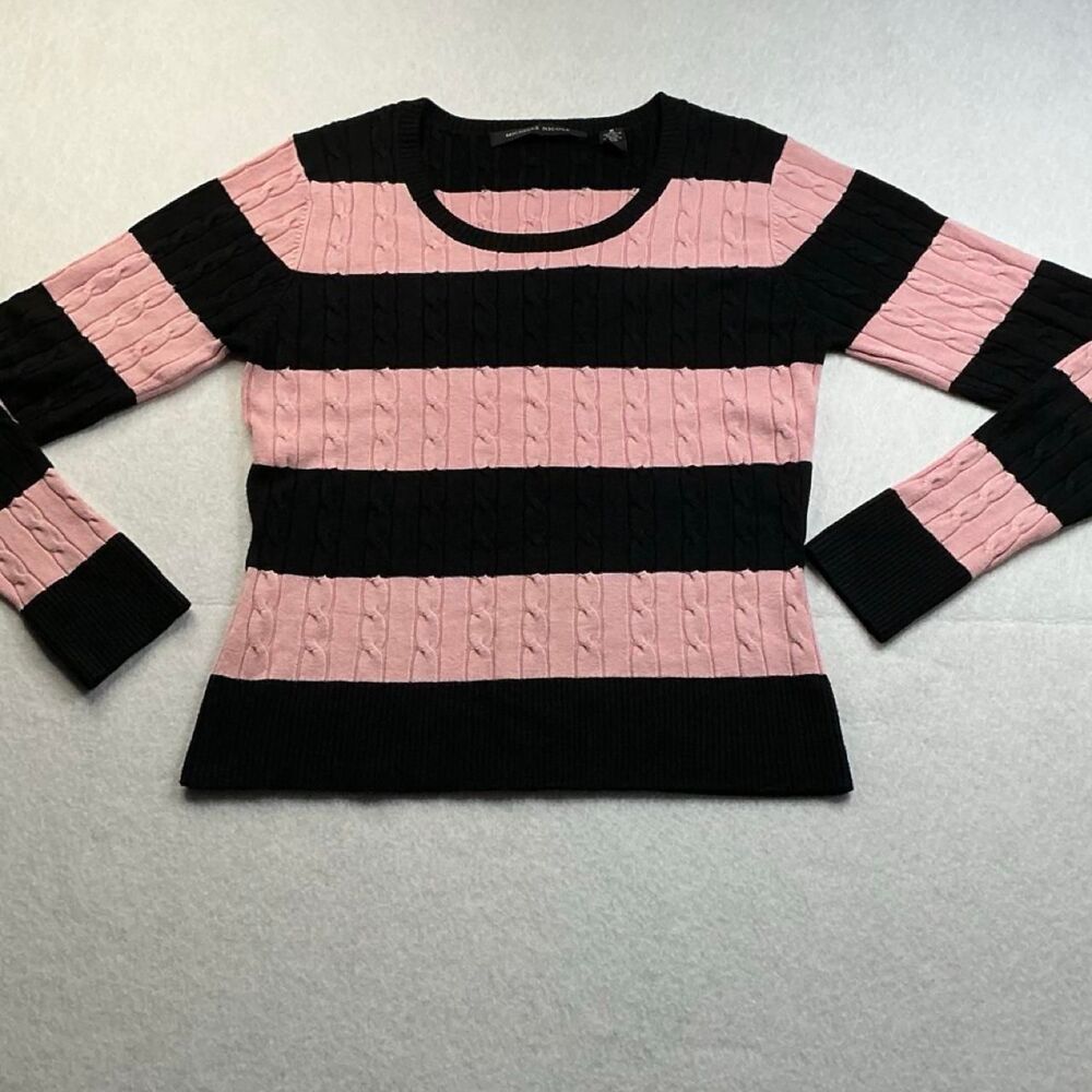 Unbranded Women's Pink and Black Jumper